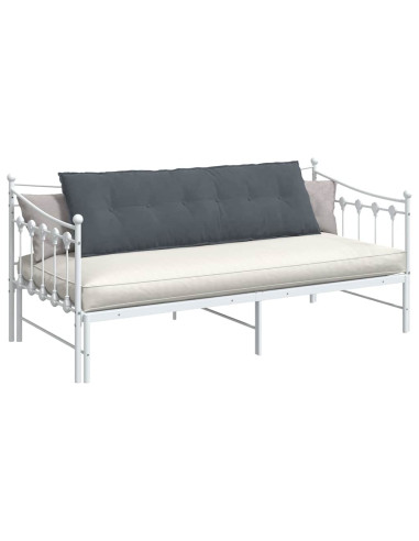 Cuscino per Schiena Grigio scuro 160 x 50 cm Tessuto in Cords