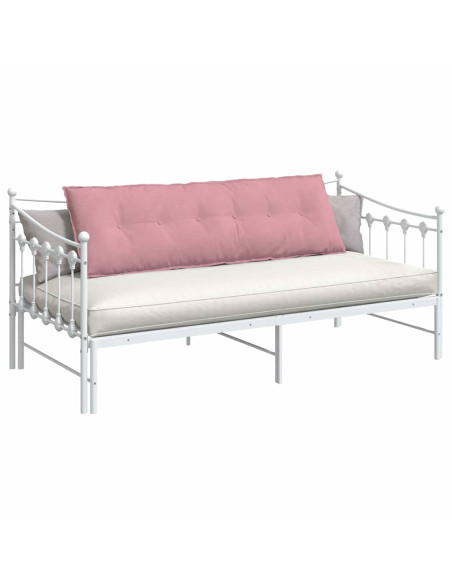 Cuscino per Schiena Rosa 160 x 50 cm Tessuto in Cords