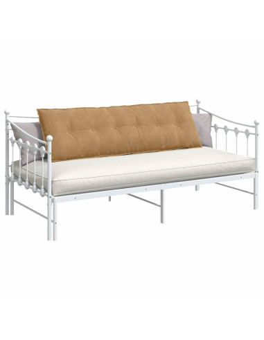 Cuscino per Schiena Marrone 160 x 50 cm Tessuto in Cords