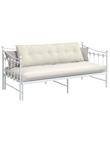 Cuscino per Schiena Crema 160 x 50 cm Tessuto in Cords