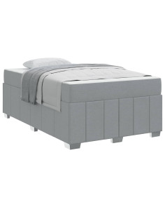 Struttura del letto Grigio chiaro 120 x 200 cm Tessuto