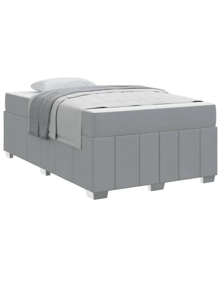 Struttura del letto Grigio chiaro 120 x 200 cm Tessuto