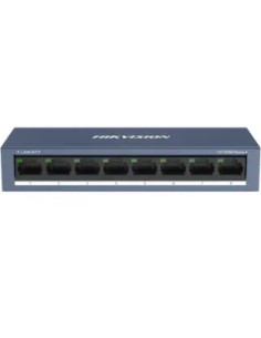 SWITCH HIKVISION 10/100 CASE METALLICO - SOHO 8 10/100M RJ45 PORTS, DESKTOP STEEL CASE UNMANAGED