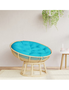 Cuscino Rotondo Turchese Ø 100x11 cm in Tessuto Oxford