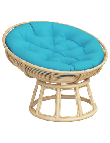 Cuscino Rotondo Turchese Ø 100x11 cm in Tessuto Oxford