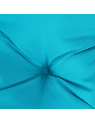 Cuscino Rotondo Turchese Ø 100x11 cm in Tessuto Oxford