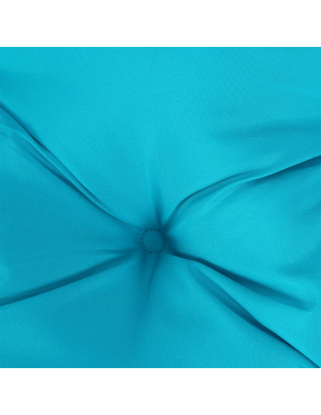 Cuscino Rotondo Turchese Ø 100x11 cm in Tessuto Oxford