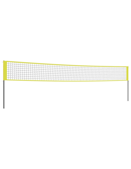 Rete da Pallavolo Gialla e Nera 823x244 cm Tessuto PE