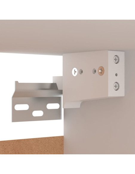 Set di Mobili Porta TV 7 pz Bianco in Legno Multistrato