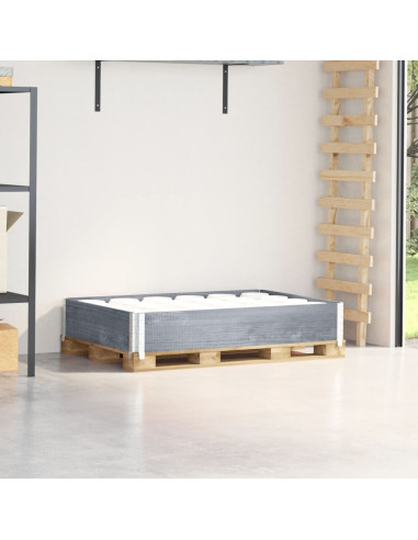 Paretale per Pallet Grigio 120x80 cm in Legno Massello di Pino