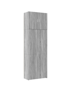 Credenza Grigio Sonoma 80x42,5x249 cm in Legno Multistrato 2