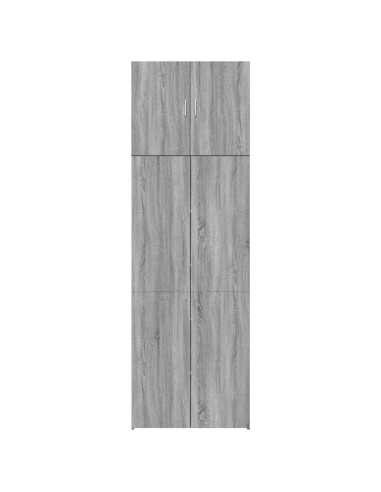 Credenza Grigio Sonoma 80x42,5x249 cm in Legno Multistrato