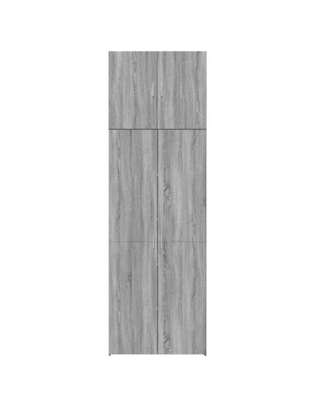 Credenza Grigio Sonoma 80x42,5x249 cm in Legno Multistrato