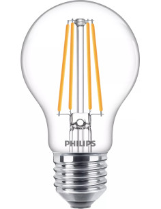 Philips Lampadina trasparente a filamento 75 W A60 E27 x3