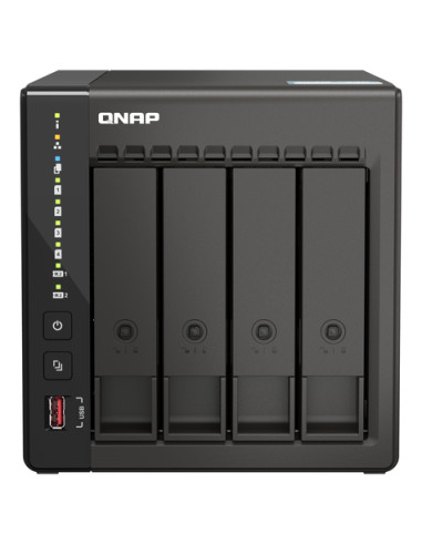 QNAP TS-453E NAS Tower Intel® Celeron® J6412 8 GB 0 TB QNAP QTS Nero