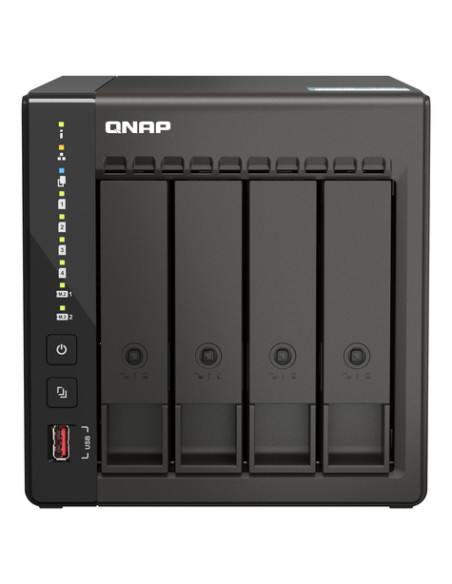 QNAP TS-453E NAS Tower Intel® Celeron® J6412 8 GB 0 TB QNAP QTS Nero
