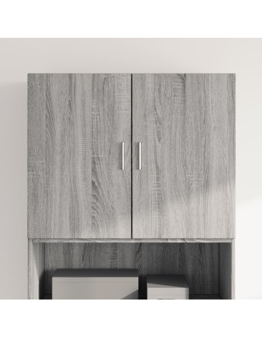 Mobile a Parete Grigio Sonoma 80x42,5x64cm in Legno Multistrato