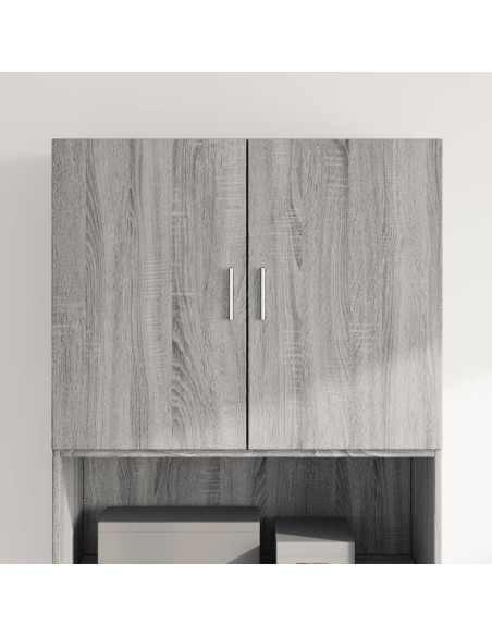 Mobile a Parete Grigio Sonoma 80x42,5x64cm in Legno Multistrato