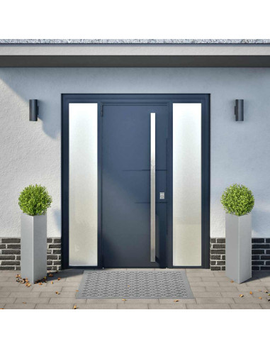 Fioriere 2 pz Triangolari 30x26x75 cm in Acciaio Zincato