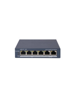 HIKVISION SWITCH L2, SMART MANAGED, 4 GIGABIT RJ45 POE PORTS, 2 GIGABIT RJ45 PORT, 802.3AF/AT, POE P