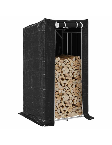 Rastrelliera per Legna con Copertura Antipioggia 100x100x200 cm