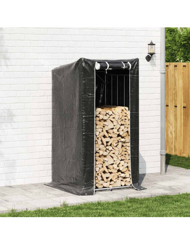 Rastrelliera per Legna con Copertura Antipioggia 100x100x200 cm