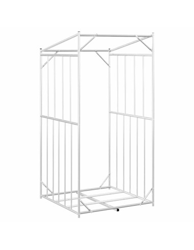 Rastrelliera per Legna con Copertura Antipioggia 100x100x200 cm