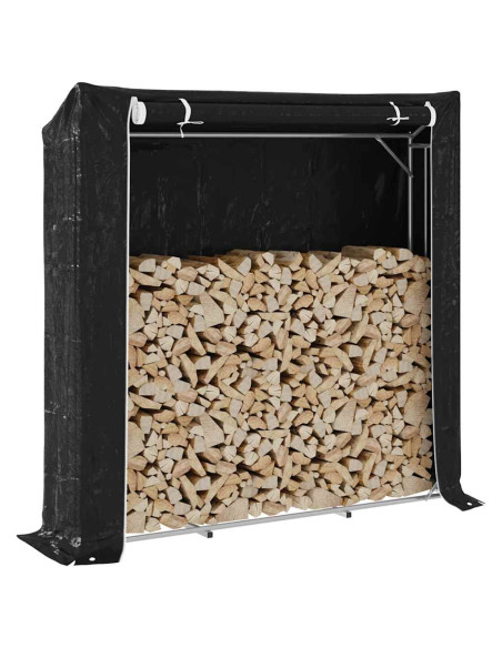 Rastrelliera per Legna con Copertura Antipioggia 200x40x200 cm