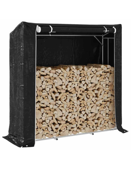 Rastrelliera per Legna con Copertura Antipioggia 200x60x200 cm