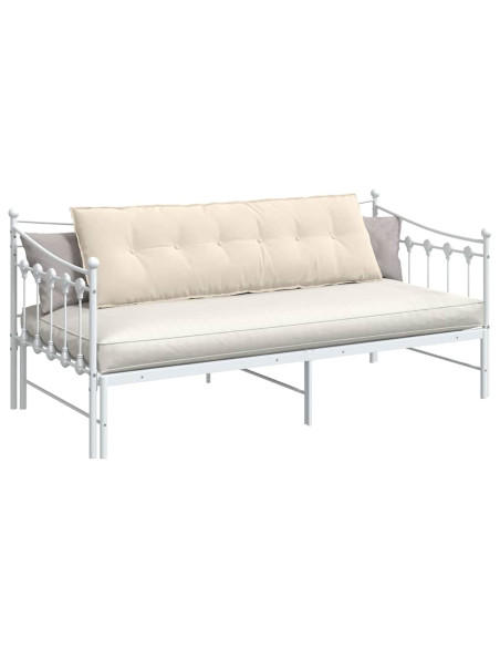 Cuscino per Schiena Beige 160 x 50 cm Tessuto in Microfibra