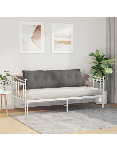 Cuscino per Schiena Grigio chiaro 160 x 50 cm Tessuto in Cords