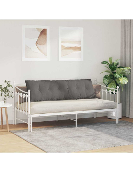 Cuscino per Schiena Grigio chiaro 160 x 50 cm Tessuto in Cords