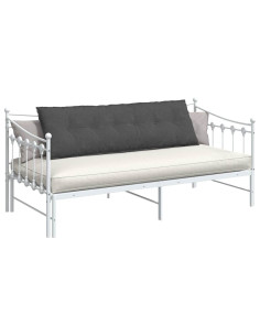 Cuscino per Schiena Grigio scuro 160 x 50 cm Tessuto in Cords 2