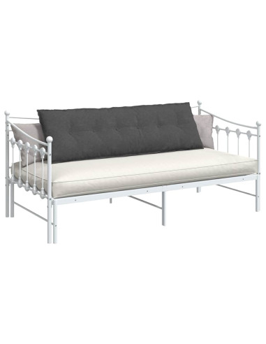 Cuscino per Schiena Grigio scuro 160 x 50 cm Tessuto in Cords