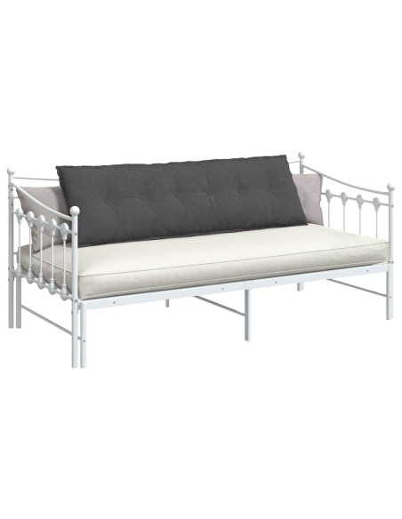 Cuscino per Schiena Grigio scuro 160 x 50 cm Tessuto in Cords