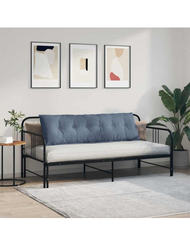 Cuscino per Schiena Blu 160 x 50 cm Tessuto in Cords