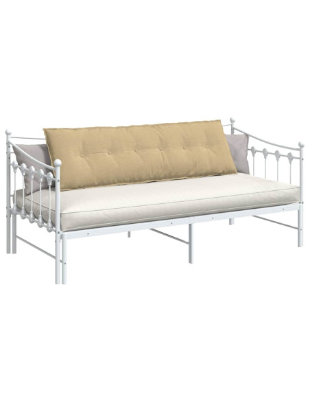 Cuscino per Schiena Grigio Verde 160 x 50 cm Tessuto in Cords