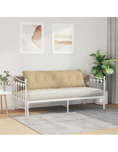 Cuscino per Schiena Grigio Verde 160 x 50 cm Tessuto in Cords