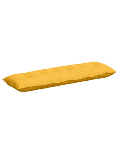 Cuscino per Schiena Giallo Chiaro 160 x 50 cm Tessuto in Cords 2
