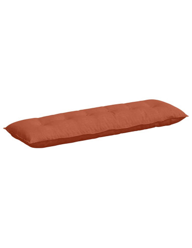 Cuscino per Schiena Rosso Arancio 160 x 50 cm Tessuto in Cords