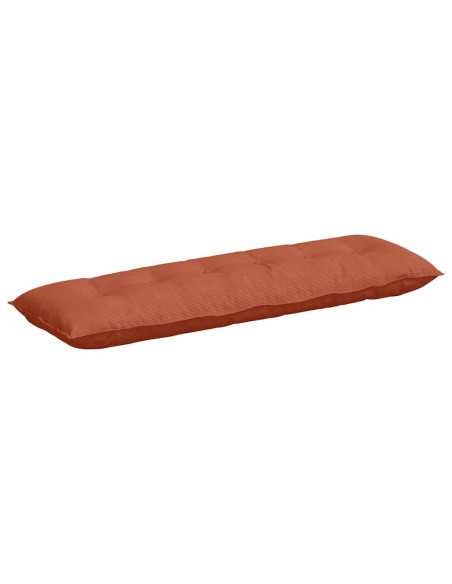 Cuscino per Schiena Rosso Arancio 160 x 50 cm Tessuto in Cords