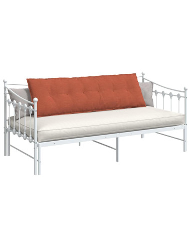 Cuscino per Schiena Rosso Arancio 160 x 50 cm Tessuto in Cords