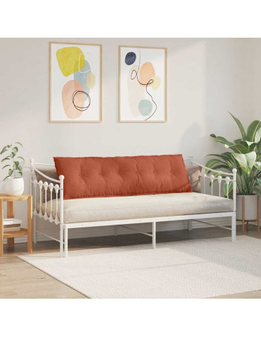 Cuscino per Schiena Rosso Arancio 160 x 50 cm Tessuto in Cords