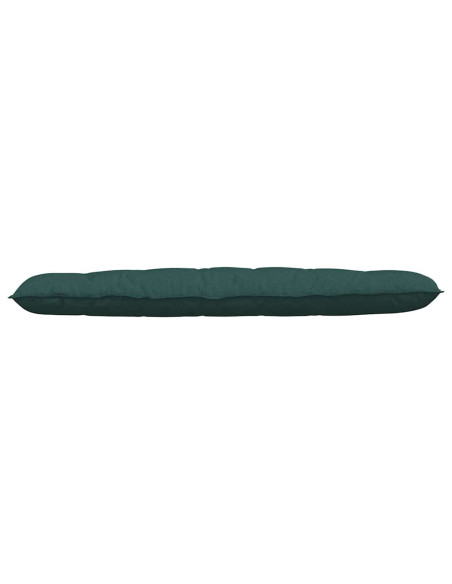 Cuscino per Schiena Verde Scuro 180 x 19 x 50 cm Tessuto