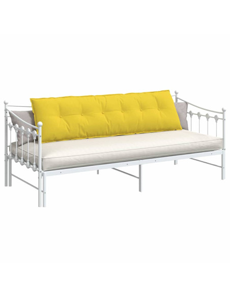 Cuscino per Schiena Giallo Chiaro 180 x 19 x 50 cm Tessuto