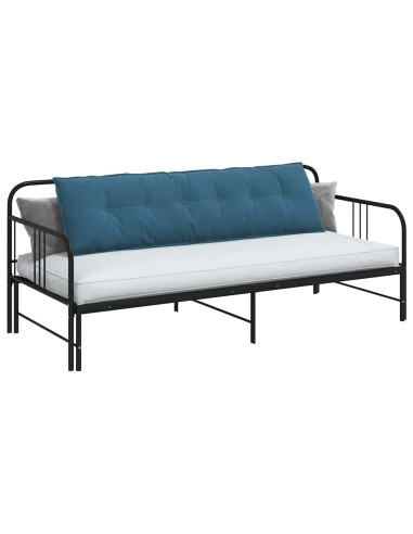 Cuscino per Schiena Blu 180 x 50 cm Tessuto in Cords