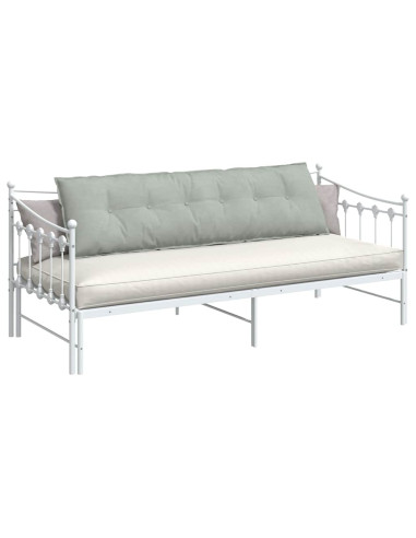 Cuscino per Schiena Grigio chiaro 180 x 50 cm Tessuto in Cords