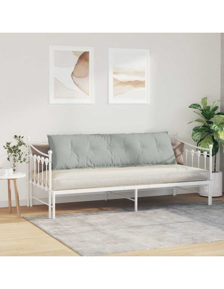 Cuscino per Schiena Grigio chiaro 180 x 50 cm Tessuto in Cords