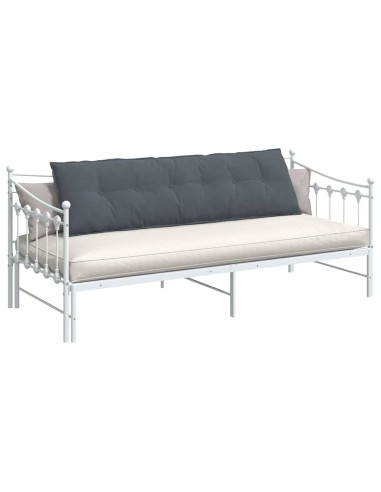 Cuscino per Schiena Grigio scuro 180 x 50 cm Tessuto in Cords