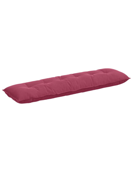 Cuscino per Schiena Rosso Vino 180 x 50 cm Tessuto in Cords